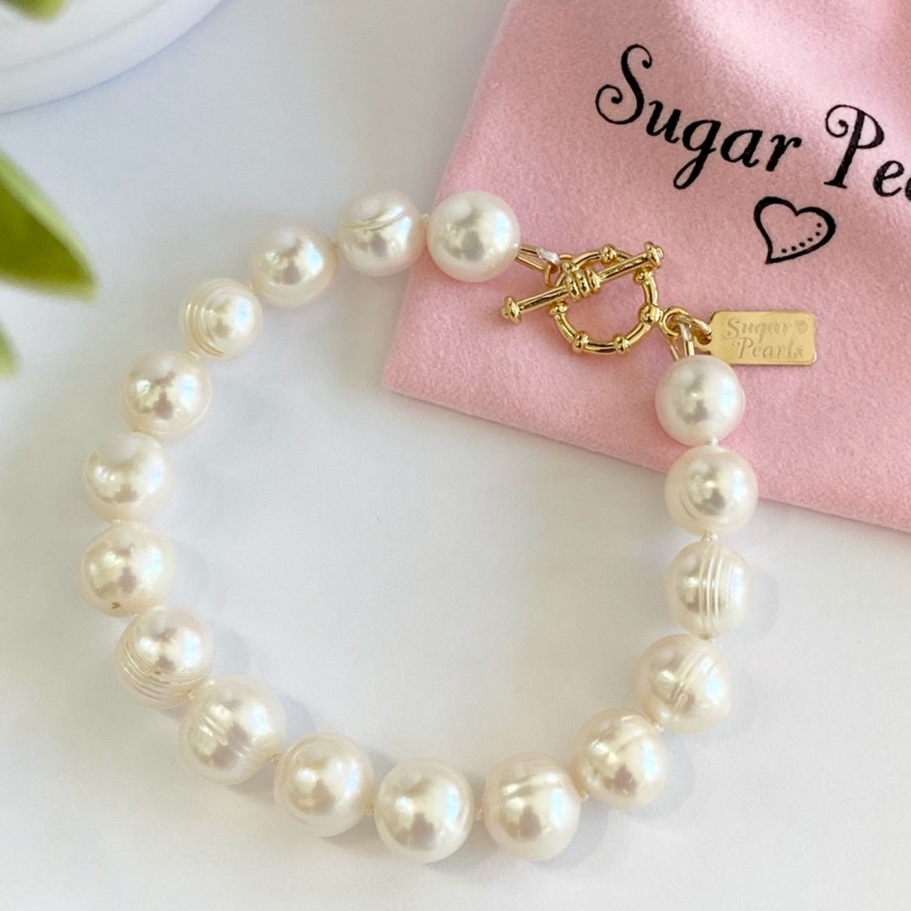 Freshwater Pearl Bracelet with 14K Toggle